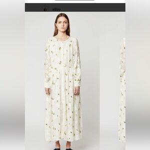 Anthropologie/ Sister Paul & Joe Lacrima Maxi Jacquard Embroidered Floral size 6